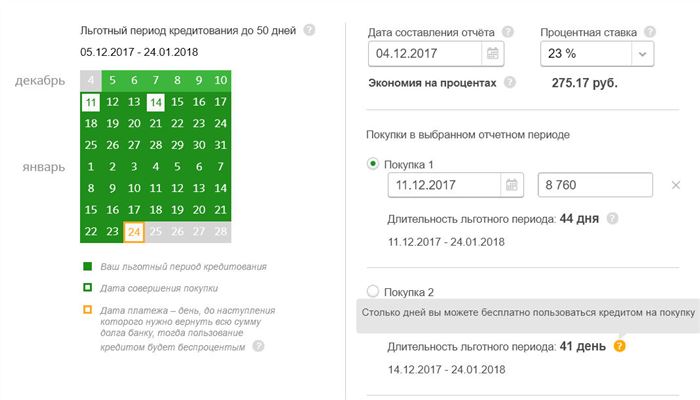 Внимательно изучите как работает льготный беспроцентный период, перед началом использования кредитной карты